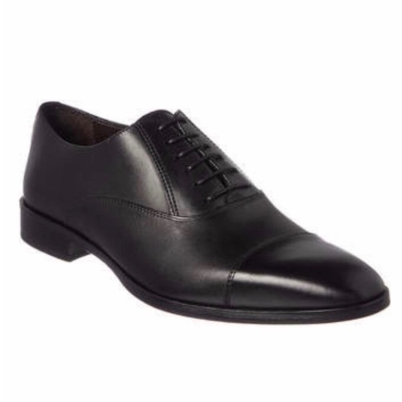 Bruno Magli Maioco Leather Oxford Dress Shoe Black Size 9.5 EUC